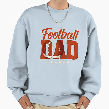 Football Dad Daddy Father Happy Sweatshirt - Unique Graphic for Adults - T-Shirt, Sweatshirt, Hoodie