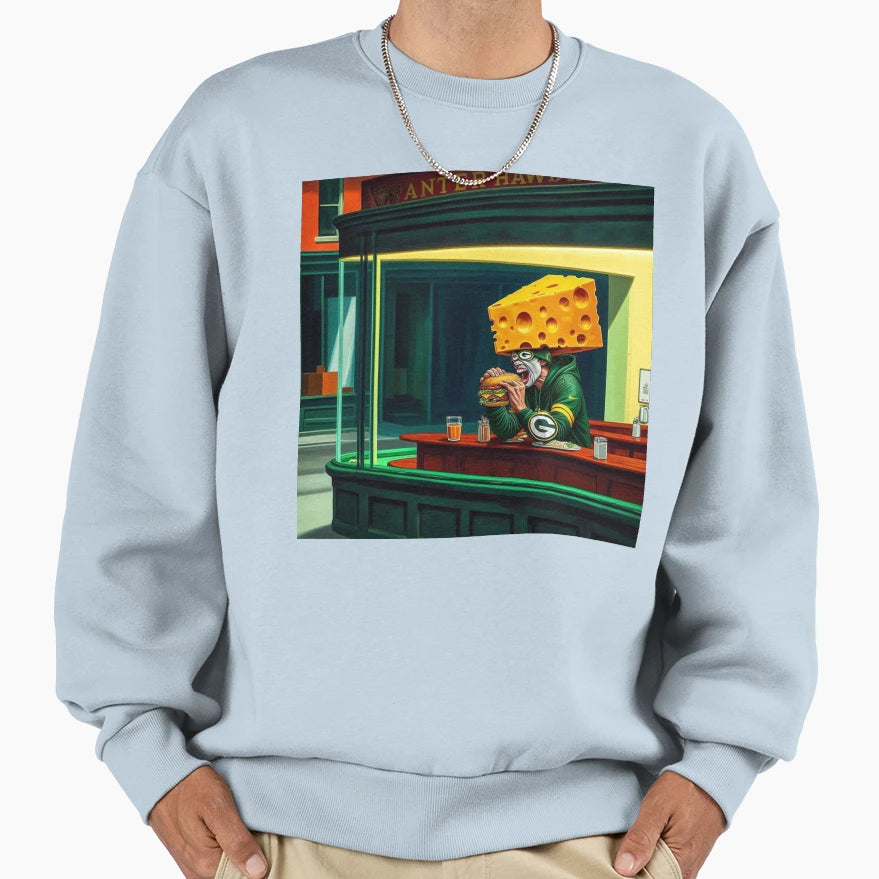 Cheese Head Nation Sweatshirt - Aesthetic Graphic Unisex - T-Shirt, Sweatshirt, Hoodie
