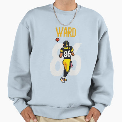 Hines Ward 86 Steelers 8 Bit Sweatshirt - Aesthetic Graphic Men Women - T-Shirt, Sweatshirt, Hoodie