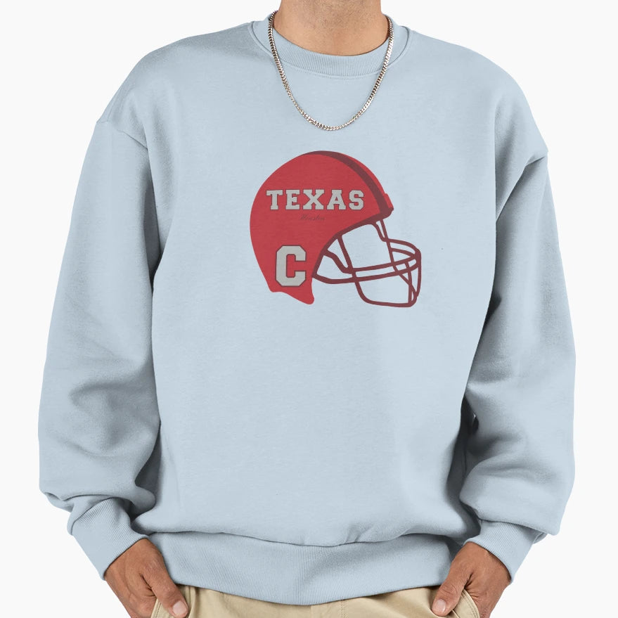 Houston Texas Tx Football Helmet Sweatshirt - Unique Graphic Unisex - T-Shirt, Sweatshirt, Hoodie