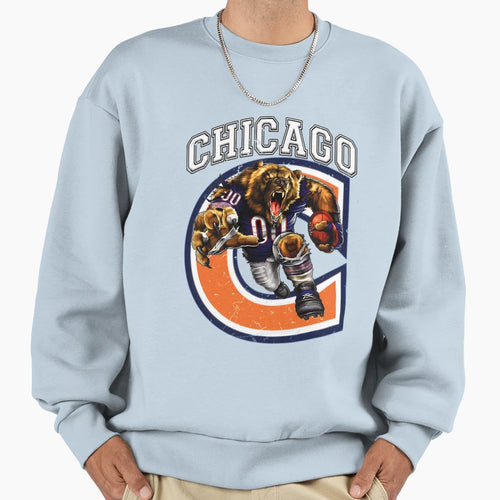 Chicago Football Sweatshirt - Graphic Print Men Women - T-Shirt, Sweatshirt, Hoodie