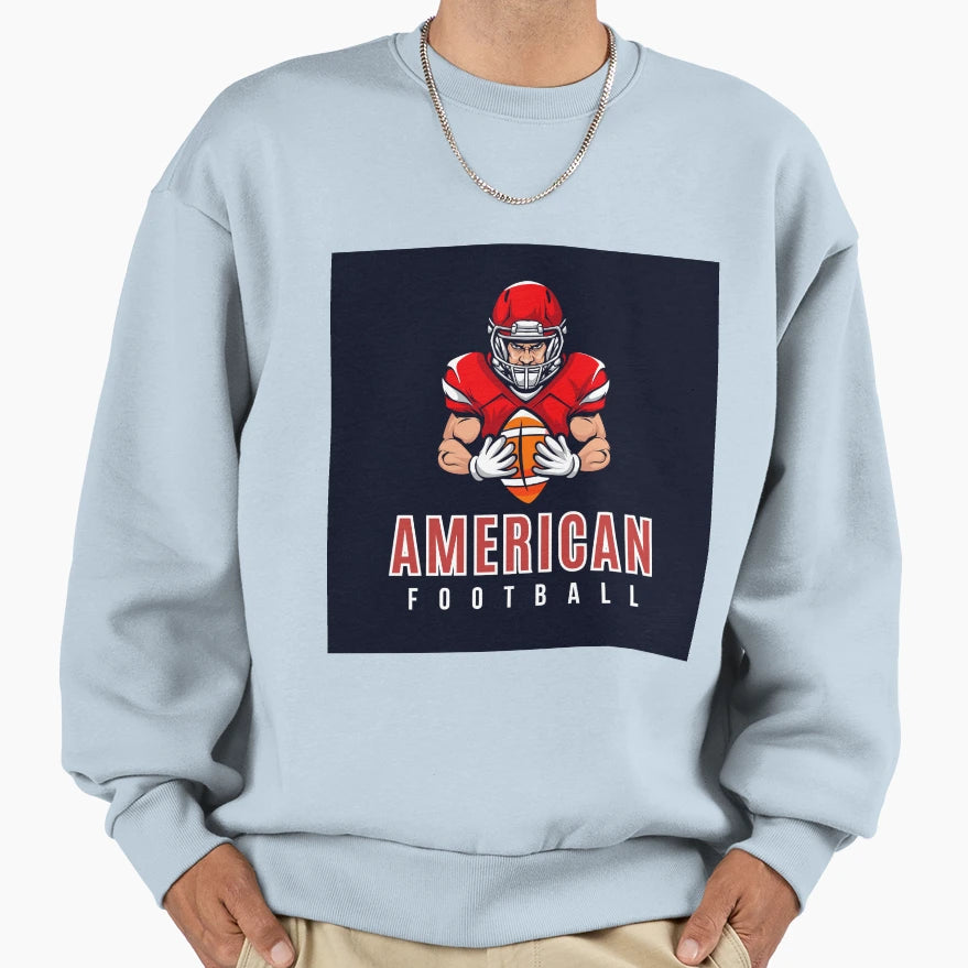 American Football Sweatshirt - Unique Graphic for Adults - T-Shirt, Sweatshirt, Hoodie