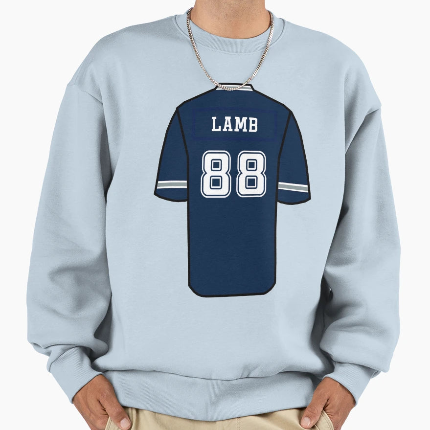 Lamb Jersey Sweatshirt - Aesthetic Graphic Unisex - T-Shirt, Sweatshirt, Hoodie