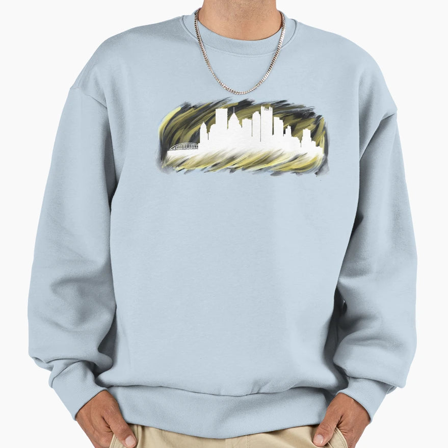 Pittsburgh Skyline Sweatshirt - Unique Graphic Men Women - T-Shirt, Sweatshirt, Hoodie