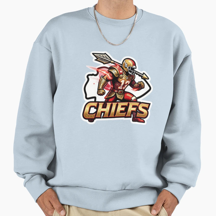 Kansas City Chiefs Football Decal Sweatshirt - Trendy Graphic Men Women - T-Shirt, Sweatshirt, Hoodie