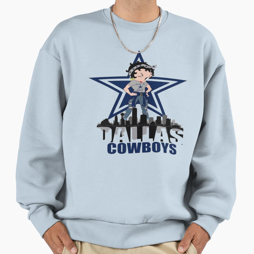 Dallas Cowboys Just Sweatshirt - Fun Novelty Design for Adults - T-Shirt, Sweatshirt, Hoodie