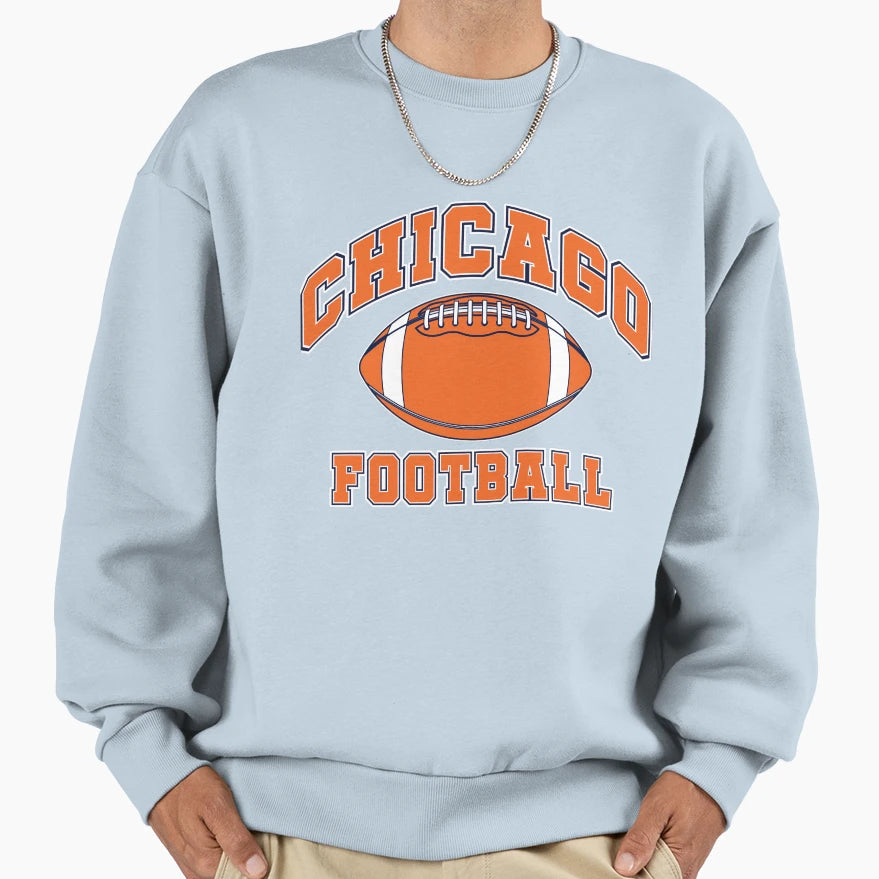 Chicago Football Sweatshirt - Trendy Graphic Men Women - T-Shirt, Sweatshirt, Hoodie