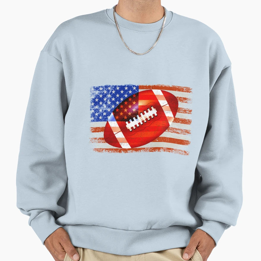 American Football Usa America Sweatshirt - Fun Novelty Design Men Women - T-Shirt, Sweatshirt, Hoodie