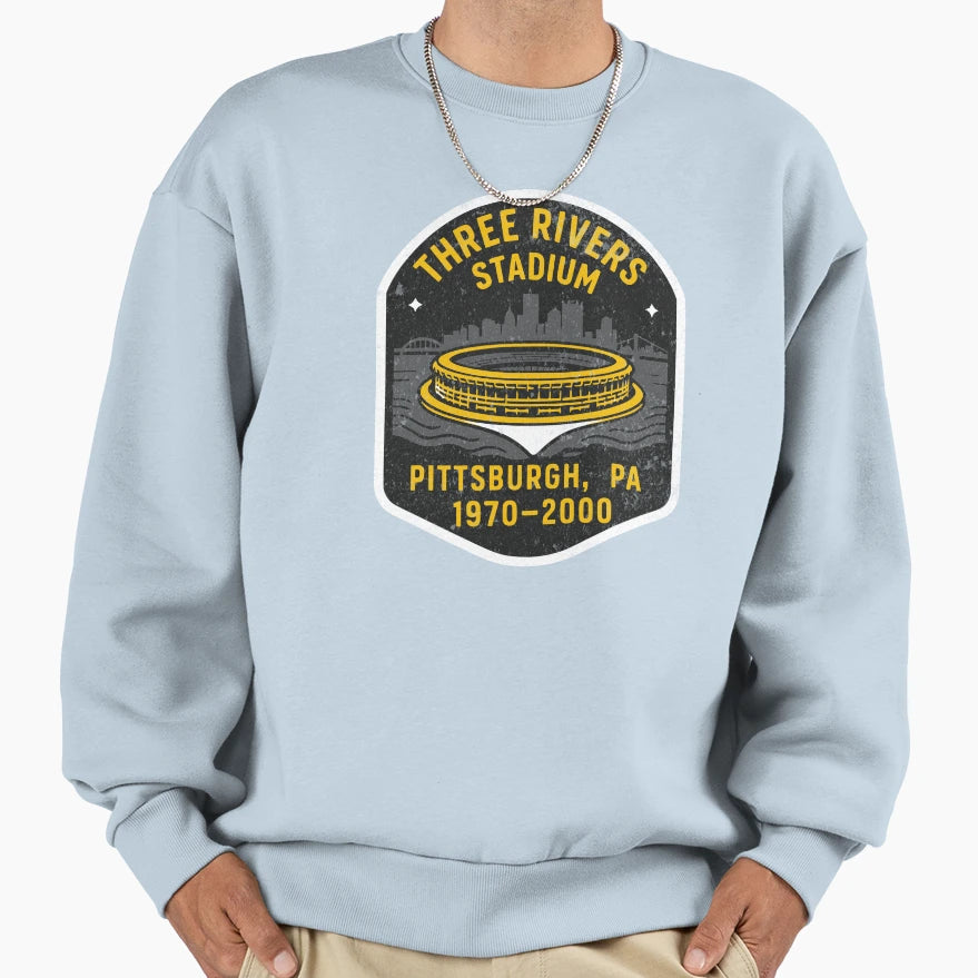 Three Rivers Stadium Pittsburgh Sweatshirt - Streetwear Style for Adults - T-Shirt, Sweatshirt, Hoodie