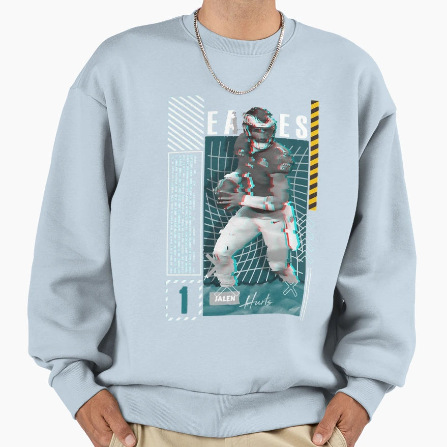 Player Football Sports Sweatshirt - Fun Novelty Design for Adults - T-Shirt, Sweatshirt, Hoodie