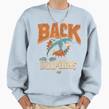 Football Miami Dolphins Sweatshirt - Fun Novelty Design for Adults - T-Shirt, Sweatshirt, Hoodie