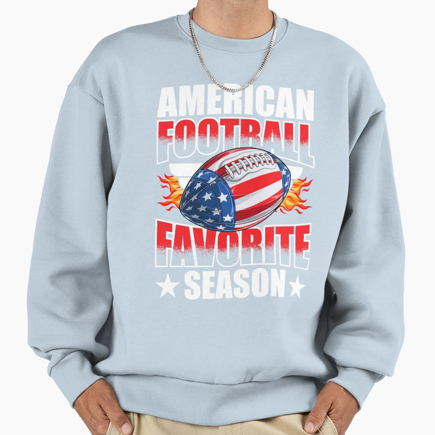 American Football Favorite Season T-Shirt - Unique Graphic for Adults - T-Shirt, Sweatshirt, Hoodie