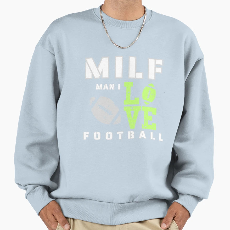 I Love Football Sweatshirt - Aesthetic Graphic for Adults - T-Shirt, Sweatshirt, Hoodie