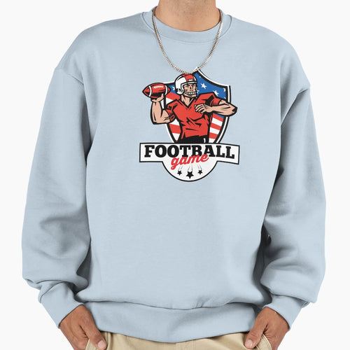 American Football Game Day Sweatshirt - Graphic Print Men Women - T-Shirt, Sweatshirt, Hoodie