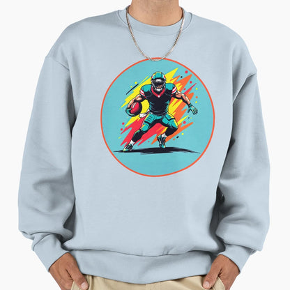 Football Player Sweatshirt - Graphic Print Men Women - T-Shirt, Sweatshirt, Hoodie