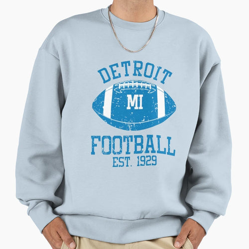 Detroit Football 9 Sweatshirt - Aesthetic Graphic for Adults - T-Shirt, Sweatshirt, Hoodie