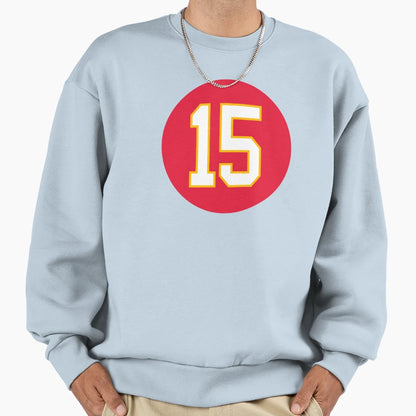 Mahomes Number 15 Jersey Kansas City Sweatshirt - Unique Graphic Men Women - T-Shirt, Sweatshirt, Hoodie