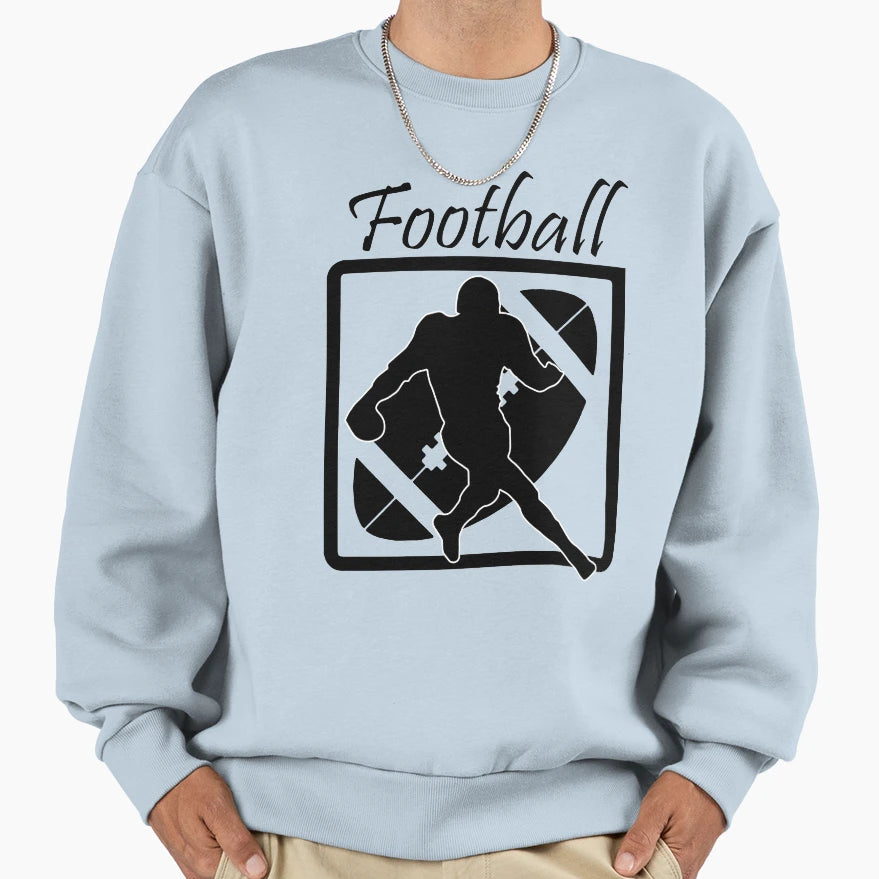 Football Sweatshirt - Novelty Apparel for Adults - T-Shirt, Sweatshirt, Hoodie