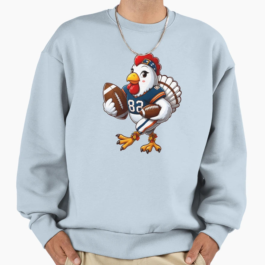 Thanksgiving Football Turkey Sweatshirt - Novelty Apparel for Adults - T-Shirt, Sweatshirt, Hoodie