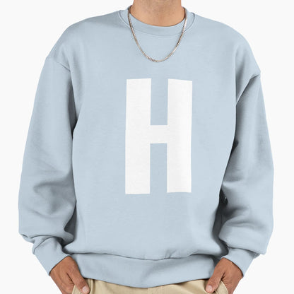 H Letter Abc Letter H Sweatshirt - Novelty Apparel for Adults - T-Shirt, Sweatshirt, Hoodie