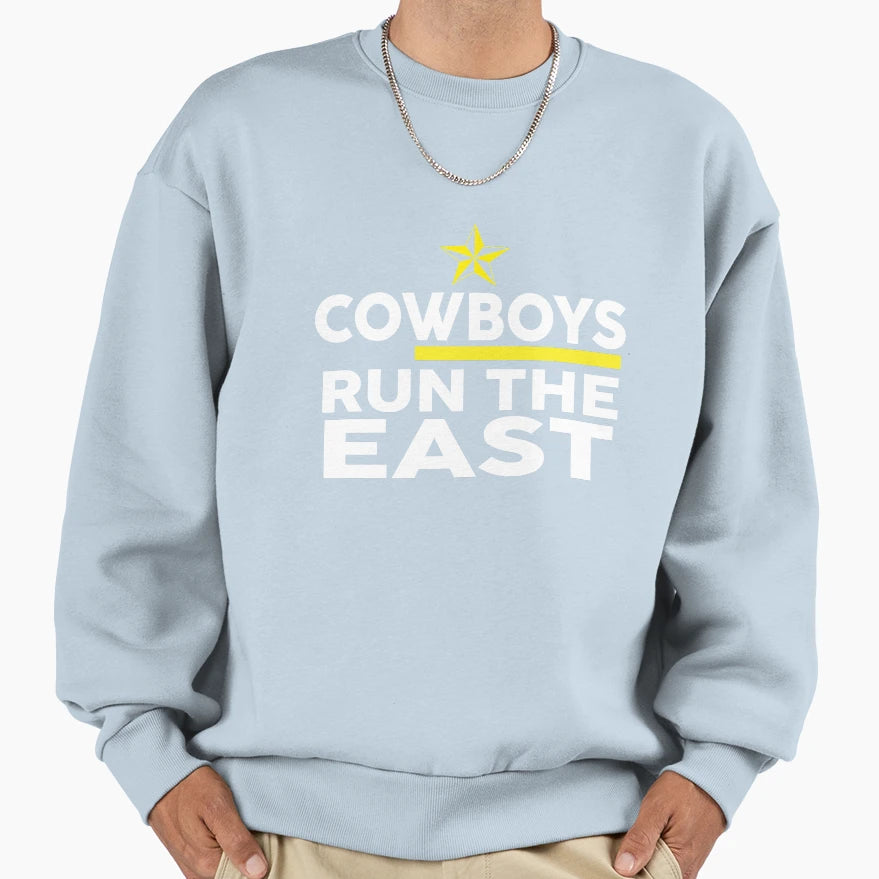 Cowboys Run East American Football Sweatshirt - Novelty Apparel Unisex - T-Shirt, Sweatshirt, Hoodie