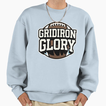 Gridiron Glory Sweatshirt - Aesthetic Graphic Men Women - T-Shirt, Sweatshirt, Hoodie