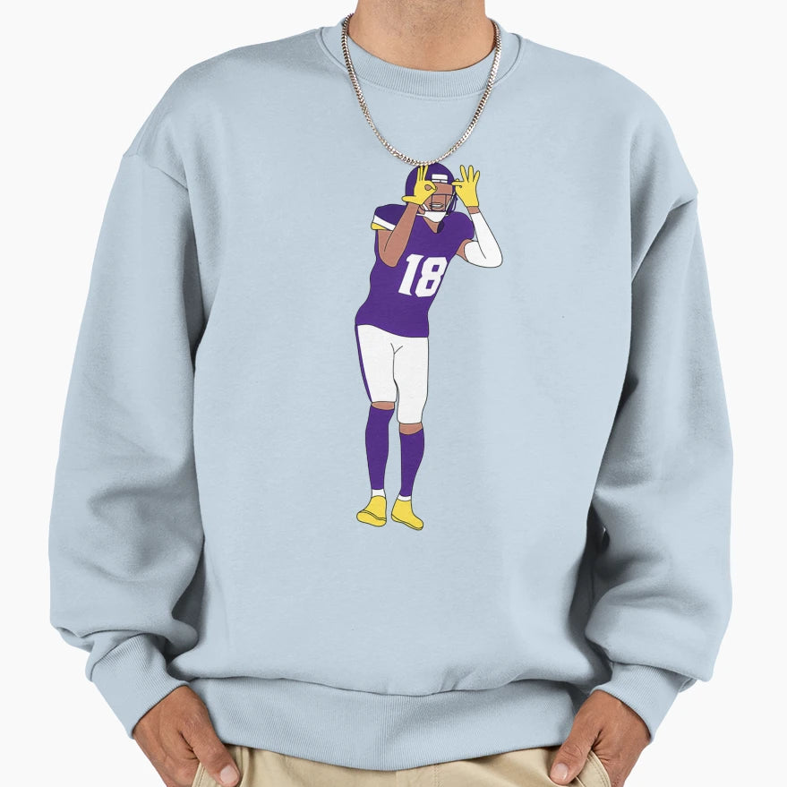 JJ Justin Jeffersonnn Sweatshirt - Trendy Graphic Unisex - T-Shirt, Sweatshirt, Hoodie