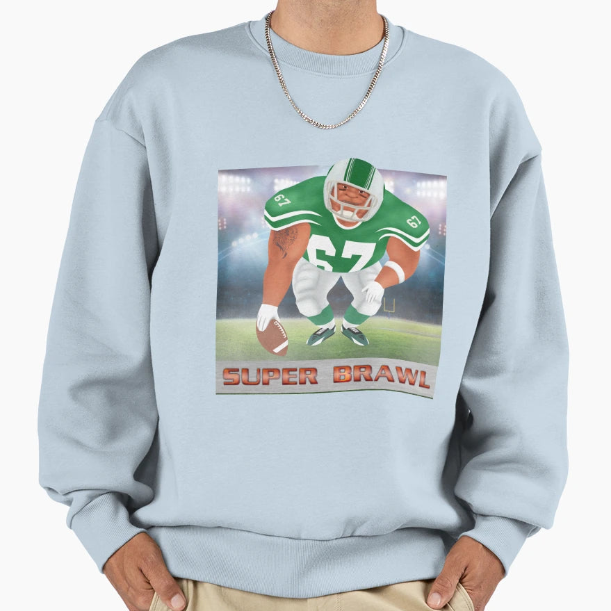Brawl Green Sweatshirt - Minimalist Print Men Women - T-Shirt, Sweatshirt, Hoodie