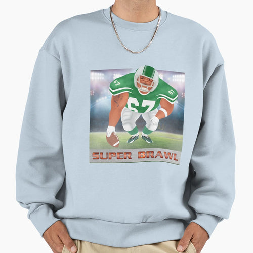Brawl Green Sweatshirt - Minimalist Print Men Women - T-Shirt, Sweatshirt, Hoodie