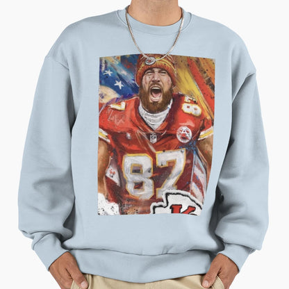 Chiefs Kelce 87 Sweatshirt - Trendy Graphic for Adults - T-Shirt, Sweatshirt, Hoodie