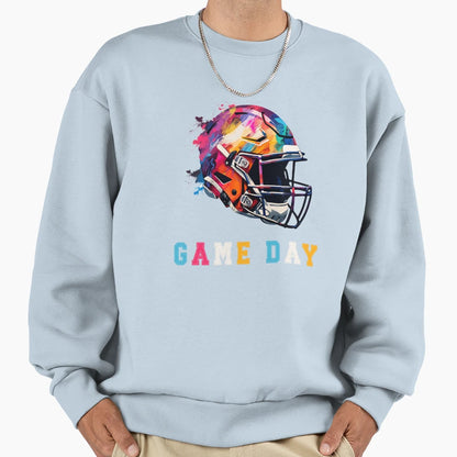 Colorful American Sport Helmet Sweatshirt - Aesthetic Graphic Men Women - T-Shirt, Sweatshirt, Hoodie