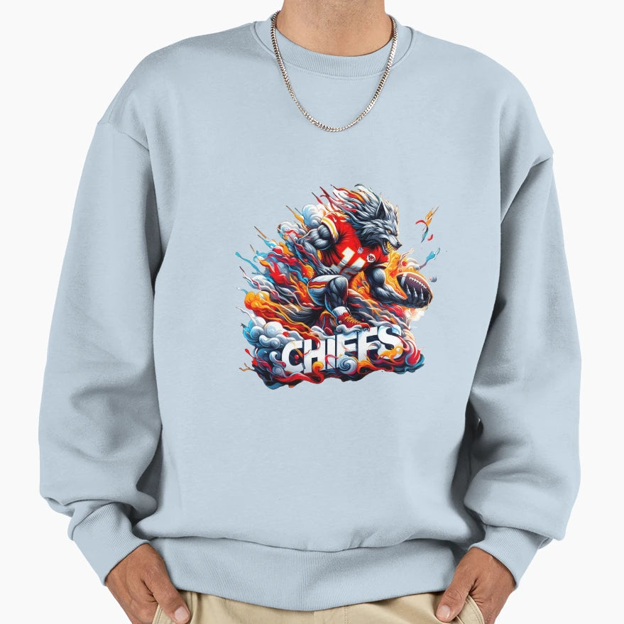 Kansas City Chiefs Sweatshirt - Fun Novelty Design for Adults - T-Shirt, Sweatshirt, Hoodie