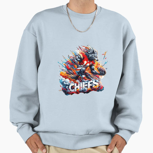 Kansas City Chiefs Sweatshirt - Fun Novelty Design for Adults - T-Shirt, Sweatshirt, Hoodie