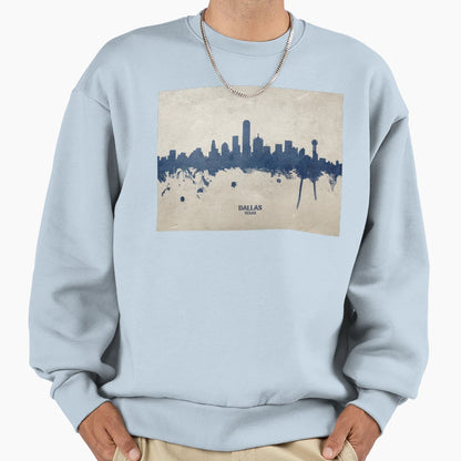 Dallas Texas Skyline Sweatshirt - Casual Everyday Wear Men Women - T-Shirt, Sweatshirt, Hoodie