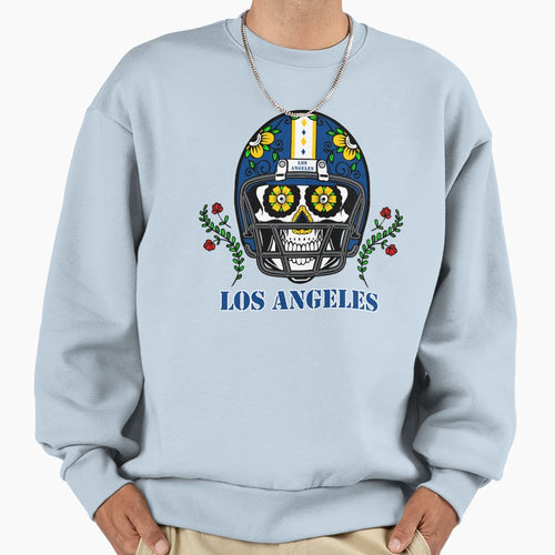 La Los Angeles Football Helmet Sweatshirt - Trendy Graphic for Adults - T-Shirt, Sweatshirt, Hoodie