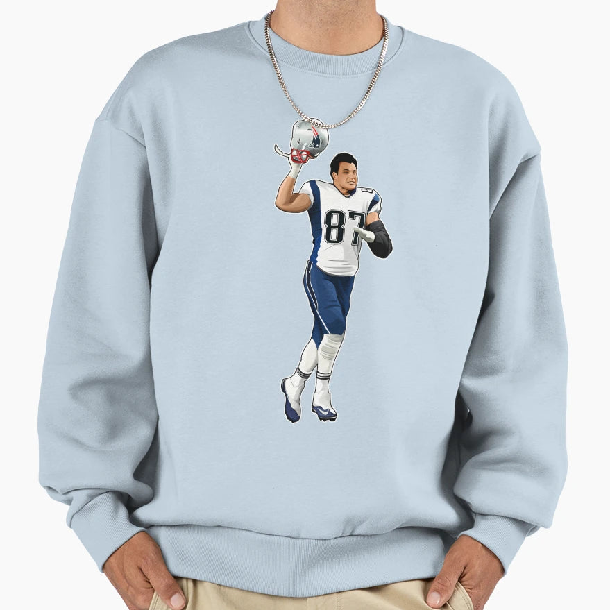 Gronk Helmet Champions Sweatshirt - Trendy Graphic for Adults - T-Shirt, Sweatshirt, Hoodie