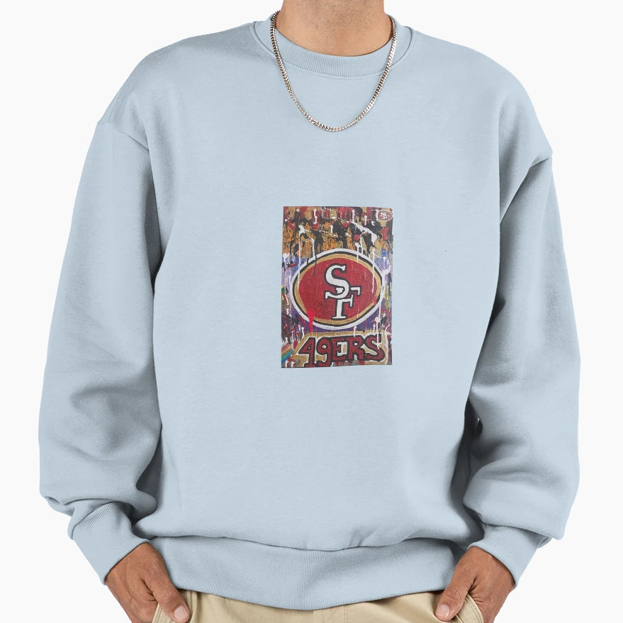 Abstract 49Er Strength Bonded Sweatshirt - Aesthetic Graphic for Adults - T-Shirt, Sweatshirt, Hoodie