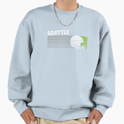 Seattle Football Helmet Game Day Sweatshirt - Streetwear Style Unisex - T-Shirt, Sweatshirt, Hoodie