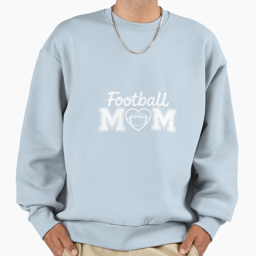 Football Mom Mama Football Game Day Sweatshirt - Streetwear Style Unisex - T-Shirt, Sweatshirt, Hoodie
