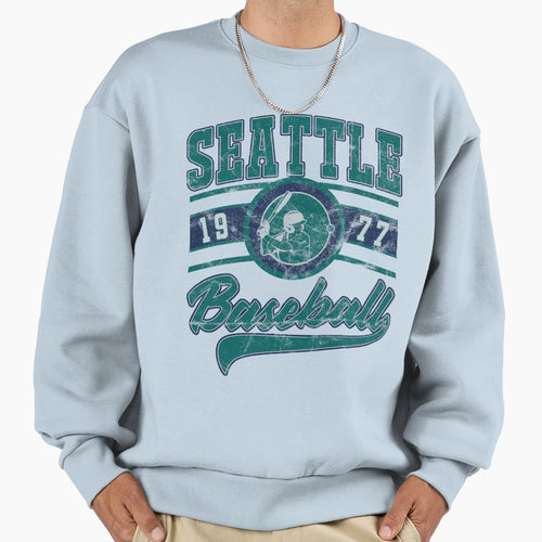 Seattle Baseball Sweatshirt - Trendy Graphic for Adults - T-Shirt, Sweatshirt, Hoodie