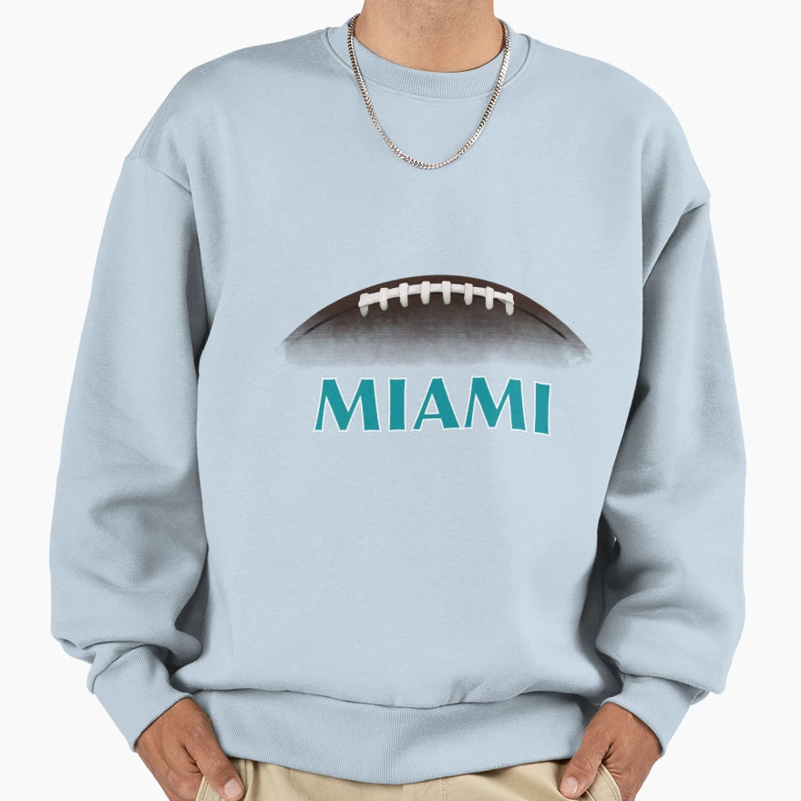Football Miami Dolphins Sweatshirt - Unique Graphic Unisex - T-Shirt, Sweatshirt, Hoodie