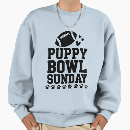 Puppy Bowl Sunday Super Football Sweatshirt - Custom Art Print for Adults - T-Shirt, Sweatshirt, Hoodie