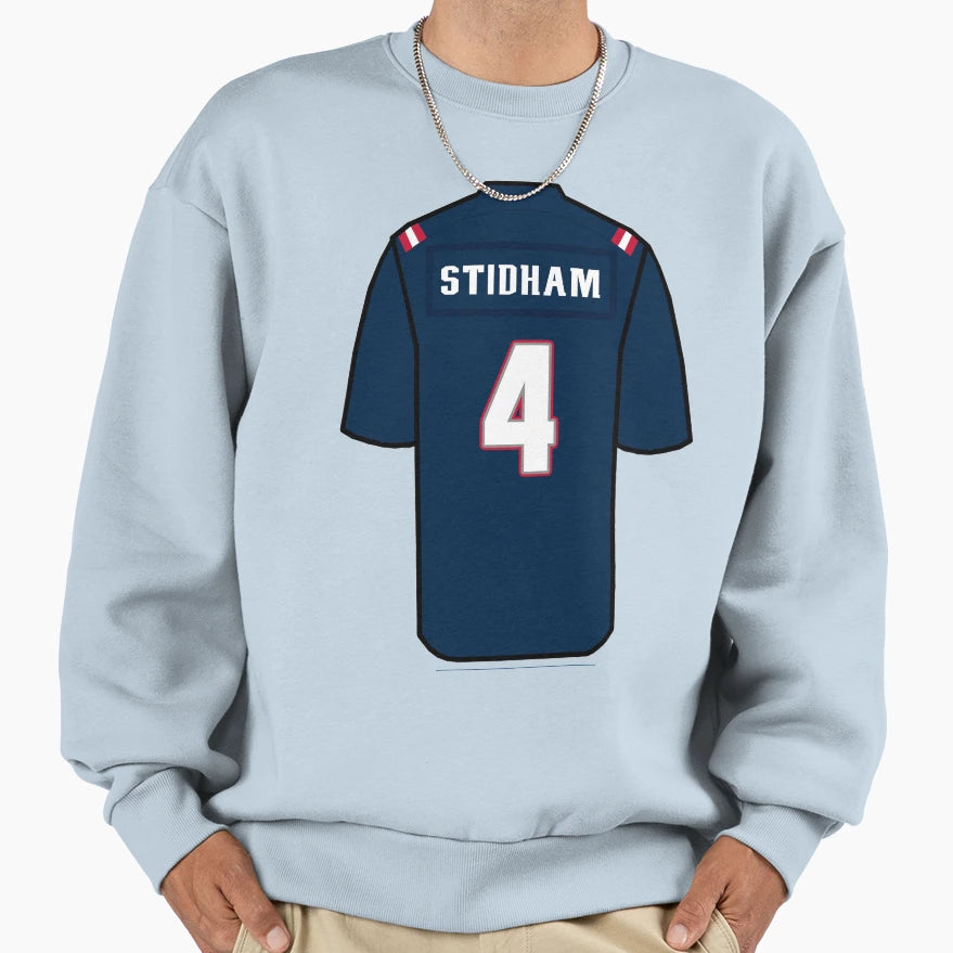 Stidham Jersey Sweatshirt - Aesthetic Graphic Unisex - T-Shirt, Sweatshirt, Hoodie