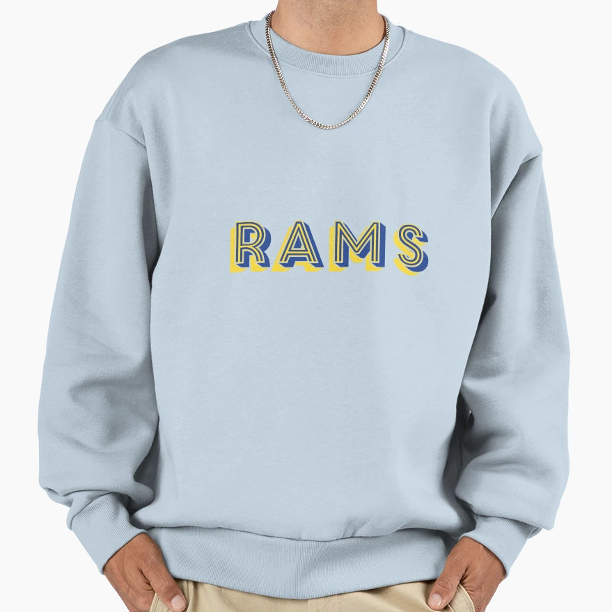 Rams Sweatshirt - Custom Art Print for Adults - T-Shirt, Sweatshirt, Hoodie