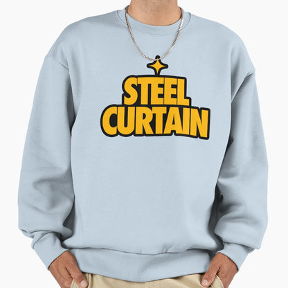 Steel Curtain Original Sweatshirt - Custom Art Print for Adults - T-Shirt, Sweatshirt, Hoodie