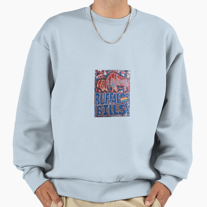 Buffalo Bills Passion Canvas Sweatshirt - Graphic Print Unisex - T-Shirt, Sweatshirt, Hoodie