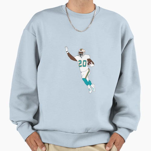 Miami Dolphins Matt Breida Sweatshirt - Graphic Print for Adults - T-Shirt, Sweatshirt, Hoodie