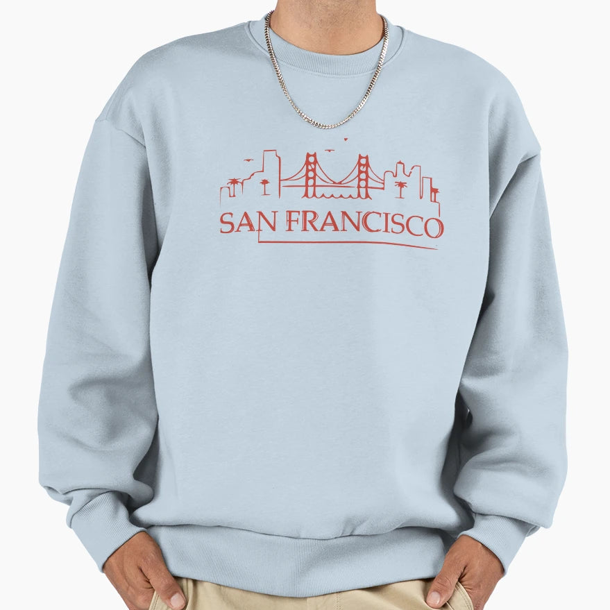 San Francisco City 2 Sweatshirt - Fun Novelty Design Unisex - T-Shirt, Sweatshirt, Hoodie