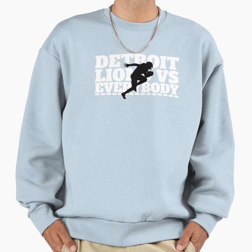 Detroit Vs Everyone Sweatshirt - Minimalist Print Men Women - T-Shirt, Sweatshirt, Hoodie