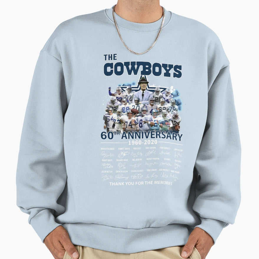 Cowboys 60Th Sweatshirt - Aesthetic Graphic for Adults - T-Shirt, Sweatshirt, Hoodie